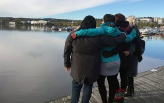 Kuva Surevan kohtaaminen -hankkeen uusien kokemusasiantuntijoiden koulutuksesta syksyltä 2018.