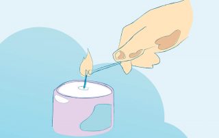 Surevan kohtaaminen -hankkeen kuvitusta