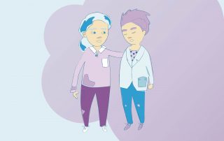 Ammattilainen lohduttaa surevaa