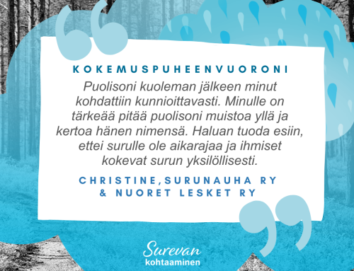 Haluan kertoa hyvistä kohtaamisista ammattilaisten kanssa