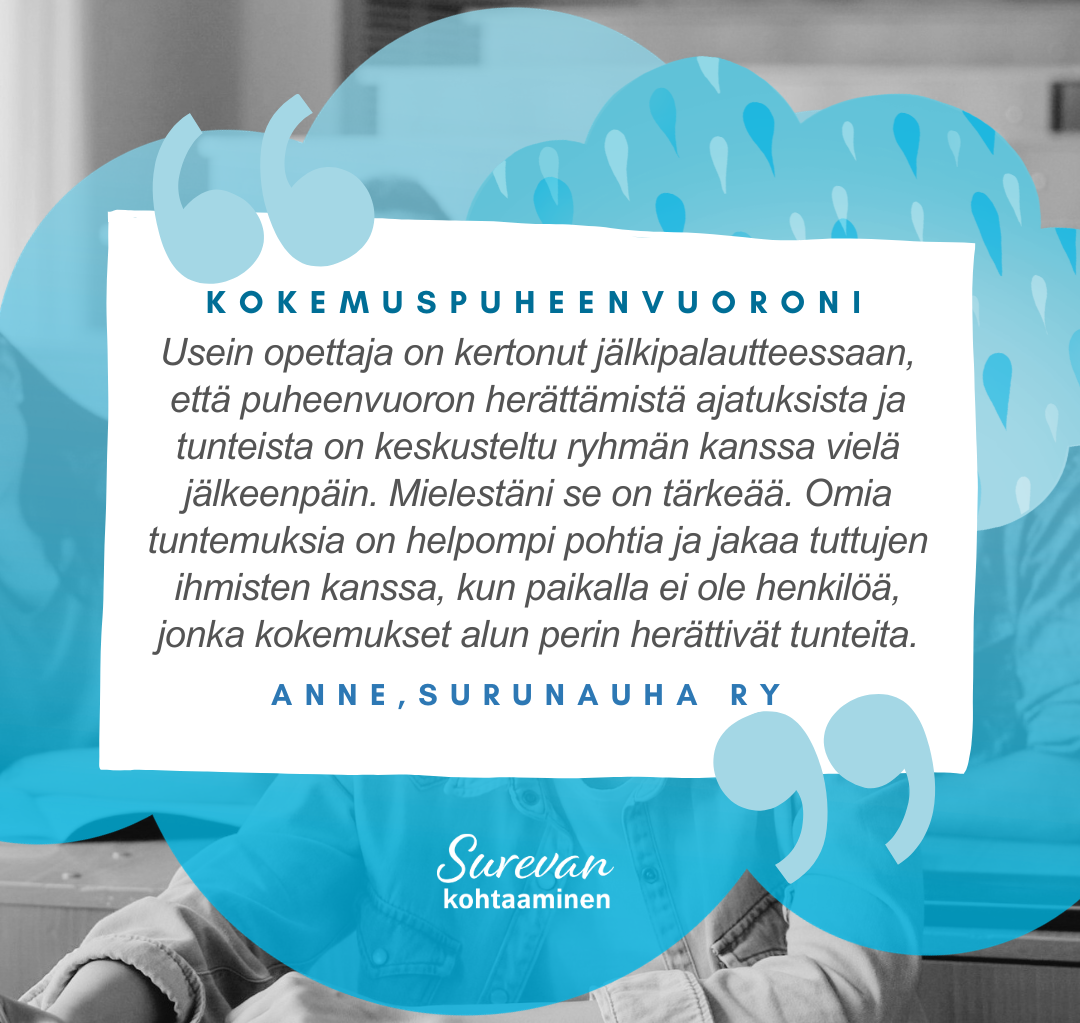 Kokemuspuheenvuoroni